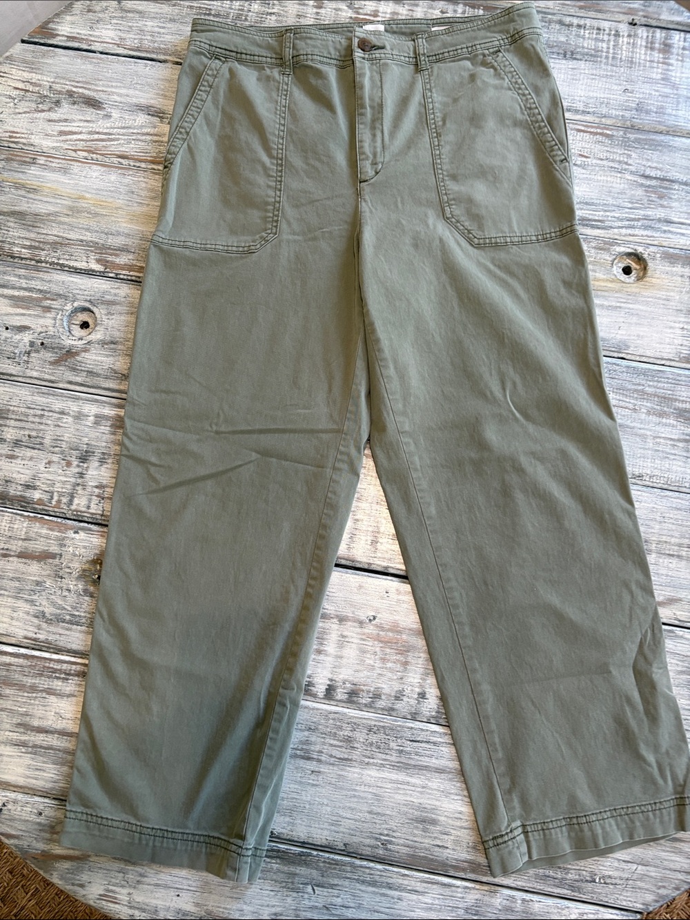 GAP girlfriend khaki pants, size 12